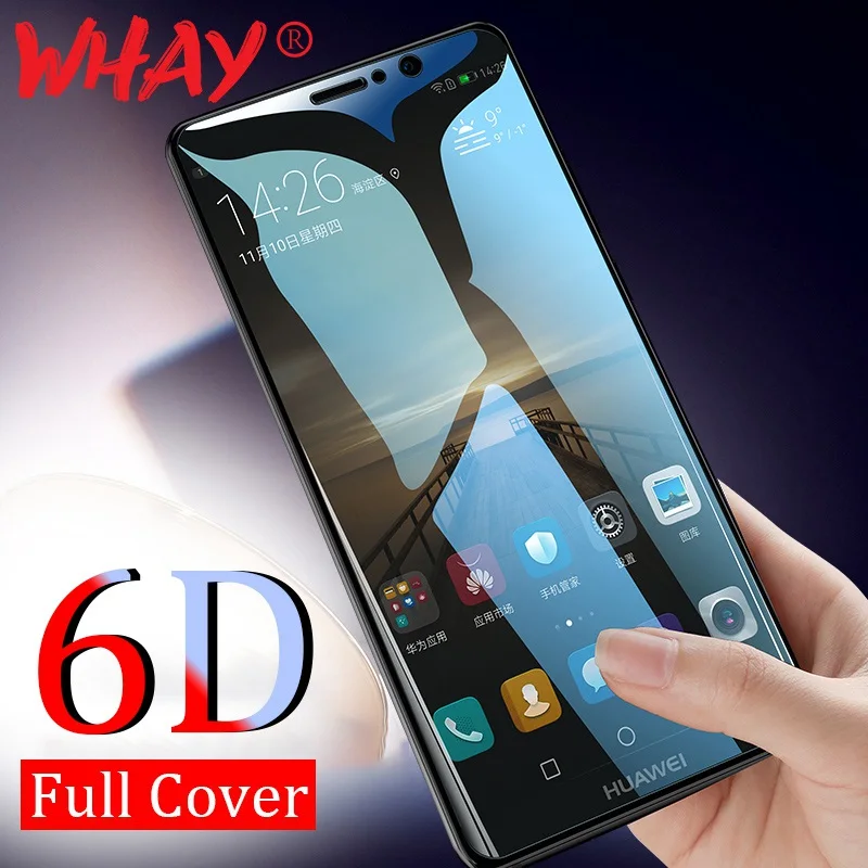 6D закаленное стекло для Huawei Mate 20 10 Lite Защита экрана P20 Pro Honor 8C 8X 9 Nova 3 3i 2i Y9 2019 |
