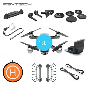PGYTECH 8pcs/Combo Landing Pad & Propeller Hood & Remote Control Guard & Landing Gear & Lens Cap & Lens Filter.... For DJI Spark
PGYTECH 8pcs/Combo Landing Pad & Propeller Hood & Remote Control Guard & Landing Gear & Lens Cap & Lens Filter.... For DJI Spark