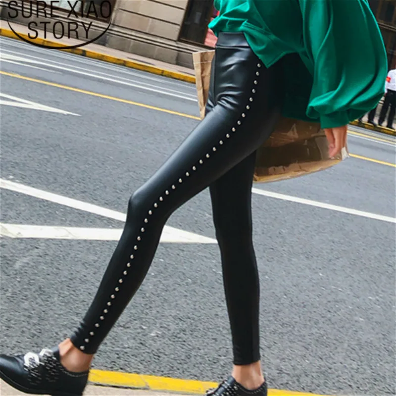 pants women trousers shirts plus size pants leather pants women 2019 high waist Solid Rivet Elastic Waist Skinny 2105 50
pants women trousers shirts plus size pants leather pants women 2019 high waist Solid Rivet Elastic Waist Skinny 2105 50