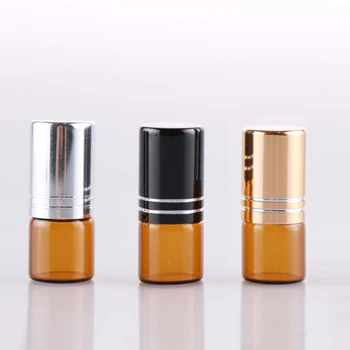 100 Pieces/Lot 2ml Essential oil bottles in Aluminum Cap with line & Cosmetic oil Bottles With Glass/Steel Ball
100 Pieces/Lot 2ml Essential oil bottles in Aluminum Cap with line & Cosmetic oil Bottles With Glass/Steel Ball