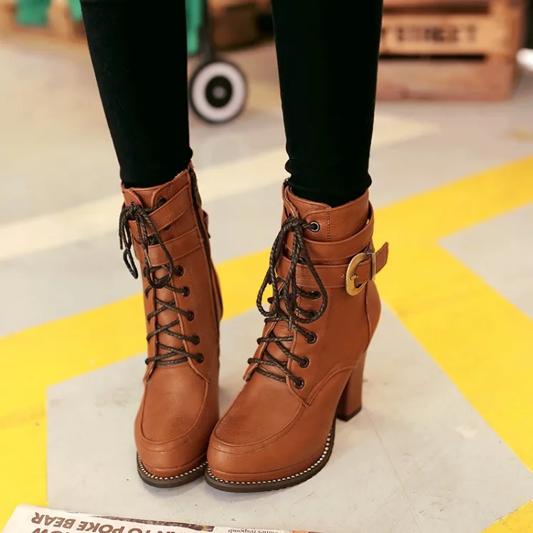 Big Size 9 10 11 12 boots women shoes ankle boots for women ladies boots Side zipper belt buckle
Big Size 9 10 11 12 boots women shoes ankle boots for women ladies boots Side zipper belt buckle