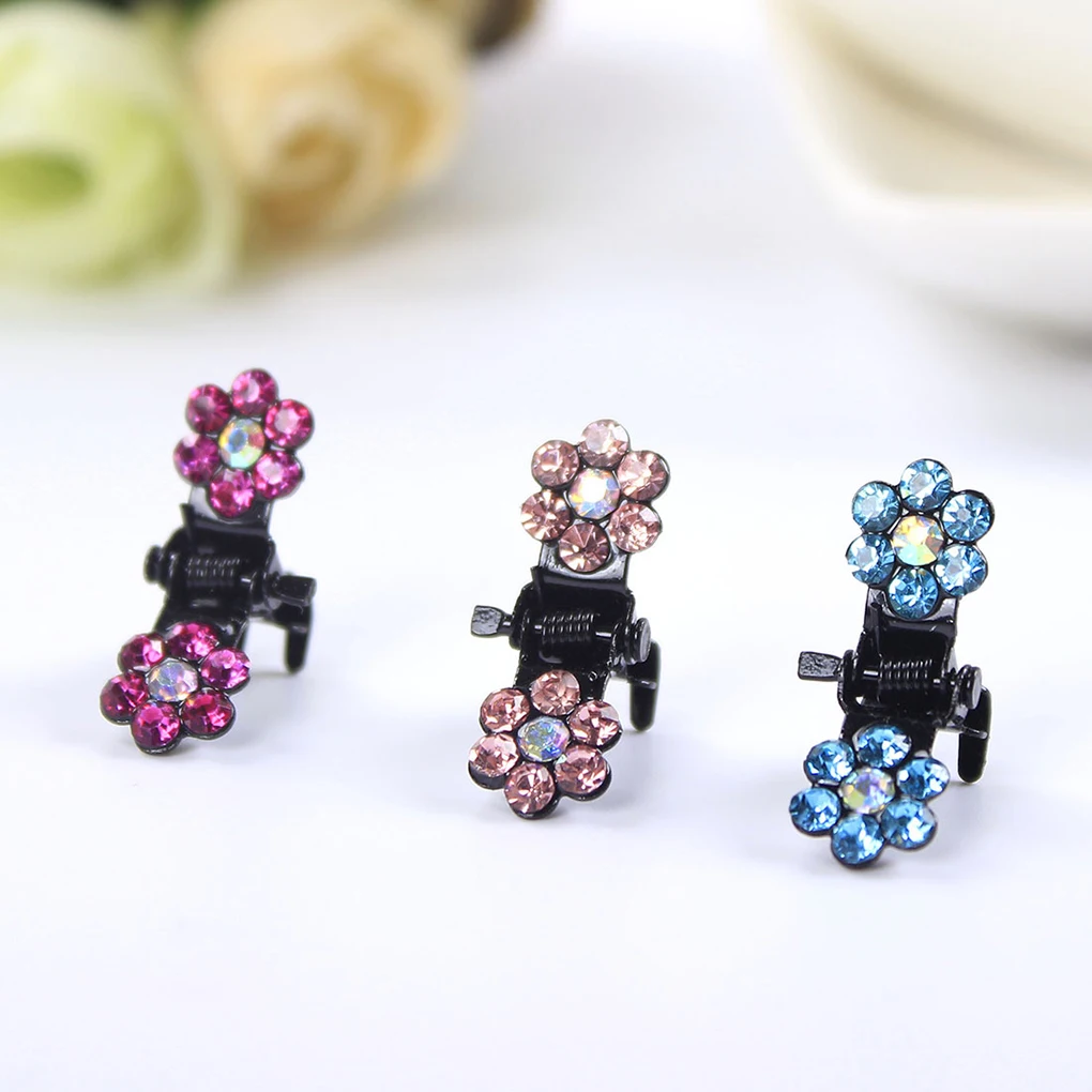 12pcs Little Girl Mini Flower Rhinestone Hair Clamps Women Girls Hair Accessory Grips Hairclips
12pcs Little Girl Mini Flower Rhinestone Hair Clamps Women Girls Hair Accessory Grips Hairclips