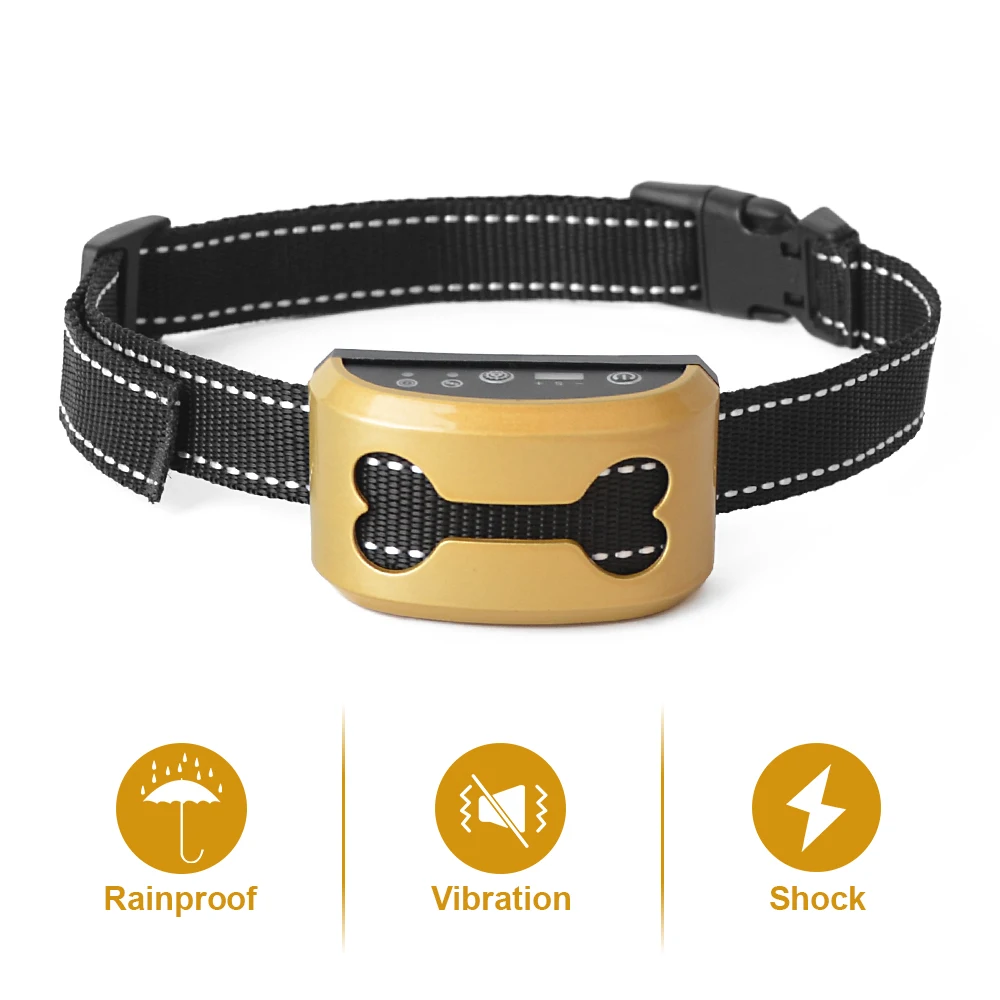Intelligent Recognition of the Barking of Dogs, Rechargeable IP65 Waterproof Ultrasound Vibrate Electrostatic Shock Dog Collar
Intelligent Recognition of the Barking of Dogs, Rechargeable IP65 Waterproof Ultrasound Vibrate Electrostatic Shock Dog Collar