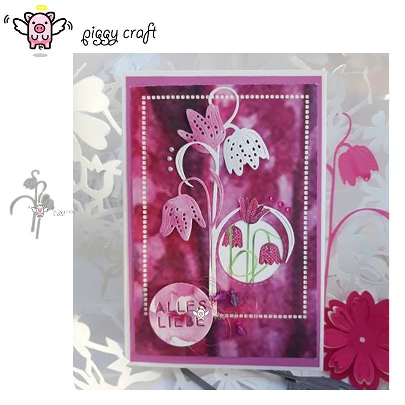 Piggy Craft metal cutting dies cut die mold 2Pcs Flower decoration Scrapbook paper craft knife mould blade punch stencils dies 
Piggy Craft metal cutting dies cut die mold 2Pcs Flower decoration Scrapbook paper craft knife mould blade punch stencils dies