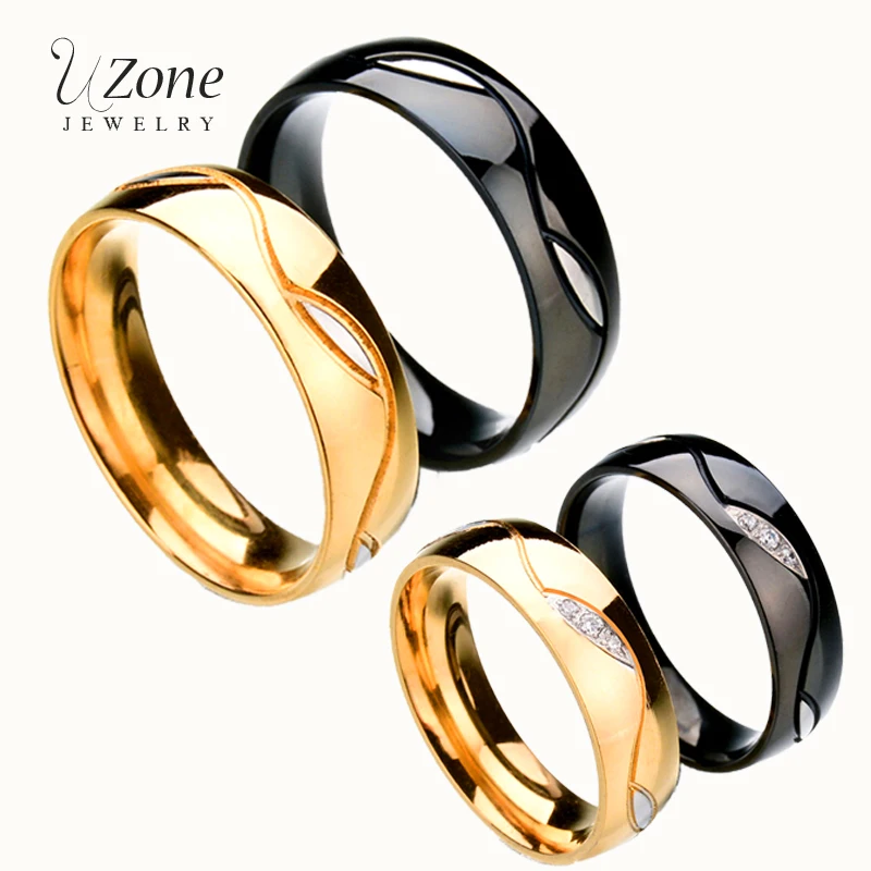 UZone One Pcs 6mm Couple Rings Cubic Zircon Wave Pattern Wedding Bands Engagement Rings Stainless Steel Jewelry For Lovers
UZone One Pcs 6mm Couple Rings Cubic Zircon Wave Pattern Wedding Bands Engagement Rings Stainless Steel Jewelry For Lovers