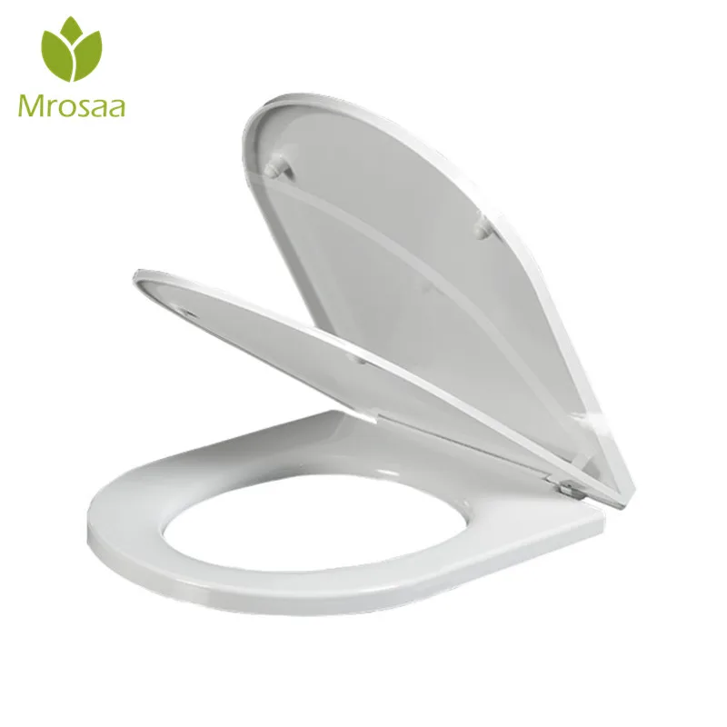 Mrosaa U Type Slow-Close Toilet Seats Cover Ultra-thin Toilet Seat Lid Universal Toilet Replacement Parts Bathroom Toilet Seat
Mrosaa U Type Slow-Close Toilet Seats Cover Ultra-thin Toilet Seat Lid Universal Toilet Replacement Parts Bathroom Toilet Seat