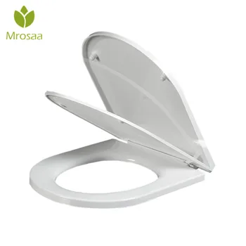 Mrosaa U Type Slow-Close Toilet Seats Cover Ultra-thin Toilet Seat Lid Universal Toilet Replacement Parts Bathroom Toilet Seat
Mrosaa U Type Slow-Close Toilet Seats Cover Ultra-thin Toilet Seat Lid Universal Toilet Replacement Parts Bathroom Toilet Seat