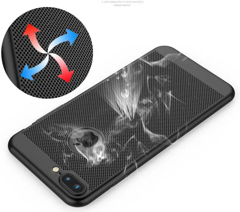 Breathable Cooling Mobile Phone Case Hollow Scrub All-inclusive Hard Shell Reticulated Shell for iPhoneXS MAX/6splus/8
Breathable Cooling Mobile Phone Case Hollow Scrub All-inclusive Hard Shell Reticulated Shell for iPhoneXS MAX/6splus/8