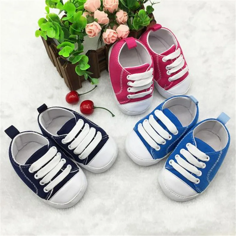 solid canvas crib shoes sweet comfortable shoes for baby cute shoes mini baby shoes zapatillas deportivas bebe 4ST26 (4)
