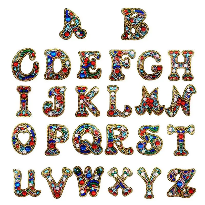 A-Z Letters DIY Keychain Diamond Painting Women Girl Bag Keyring Pendant Gift Special-shaped Full Drill Embroidery Cross Stitch
A-Z Letters DIY Keychain Diamond Painting Women Girl Bag Keyring Pendant Gift Special-shaped Full Drill Embroidery Cross Stitch