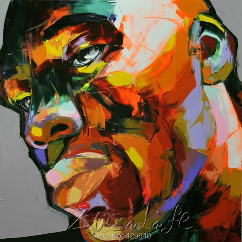Palette knife painting portrait Palette knife Face Oil painting Impasto figure on canvas Hand painted Francoise Nielly 32
Palette knife painting portrait Palette knife Face Oil painting Impasto figure on canvas Hand painted Francoise Nielly 32