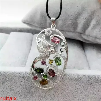 KJJEAXCMY boutique jewels S925 silver natural tourmaline pendant set ornaments wholesale gift box necklace.
KJJEAXCMY boutique jewels S925 silver natural tourmaline pendant set ornaments wholesale gift box necklace.
