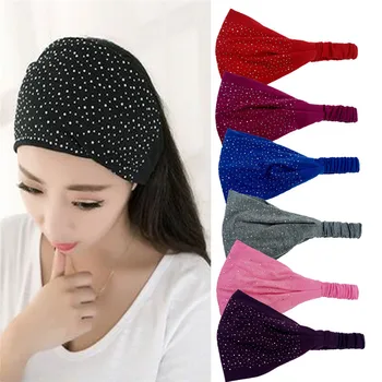 Summer Soft Women Wide Fabric Headband Dance Headband Cotton Stretch Hairband Rhinestone Elastic Hair Accessories
Summer Soft Women Wide Fabric Headband Dance Headband Cotton Stretch Hairband Rhinestone Elastic Hair Accessories