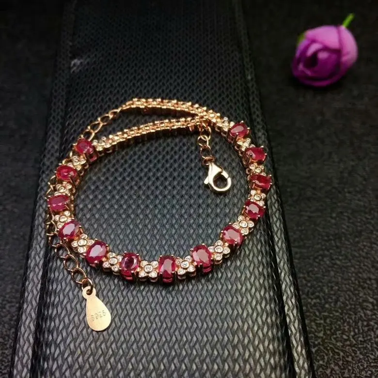 shilovem 925 sterling silver real natural Natural Ruby Bracelets fine Jewelry trendy women party new plant 3*4mm dl030401agh
shilovem 925 sterling silver real natural Natural Ruby Bracelets fine Jewelry trendy women party new plant 3*4mm dl030401agh