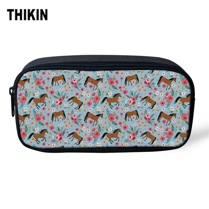 THIKIN Cosmetic Bag Children Pencil Case Cartoon Flowers Horse Printed Makeup Bag Organizer for Girls Capacity Toiletry Pen Bag 
THIKIN Cosmetic Bag Children Pencil Case Cartoon Flowers Horse Printed Makeup Bag Organizer for Girls Capacity Toiletry Pen Bag