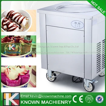 New design! Defrost by pedal plate! Single round pan fried ice cream roll machine (450 mm diameter)
New design! Defrost by pedal plate! Single round pan fried ice cream roll machine (450 mm diameter)