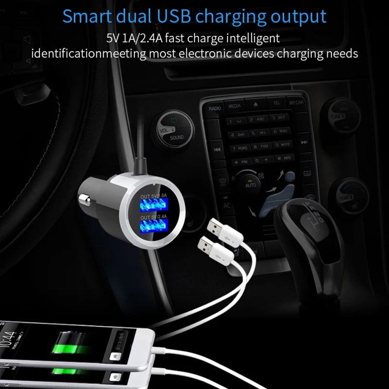 Автомобильный fm-передатчик Bluetooth беспроводной радио адаптер MP3 плеер модулятор с