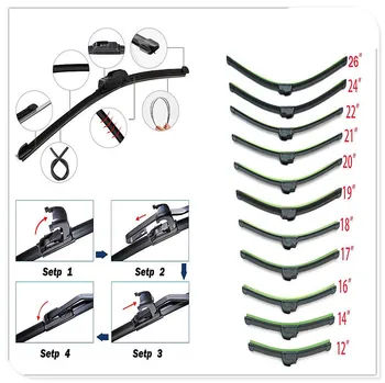 Car U-type Frameless Bracketless refill Rubber Wiper Blade for Volkswagen VW POLO Golf 4 Golf 6 Golf 7 CC Tiguan Passat B5
Car U-type Frameless Bracketless refill Rubber Wiper Blade for Volkswagen VW POLO Golf 4 Golf 6 Golf 7 CC Tiguan Passat B5