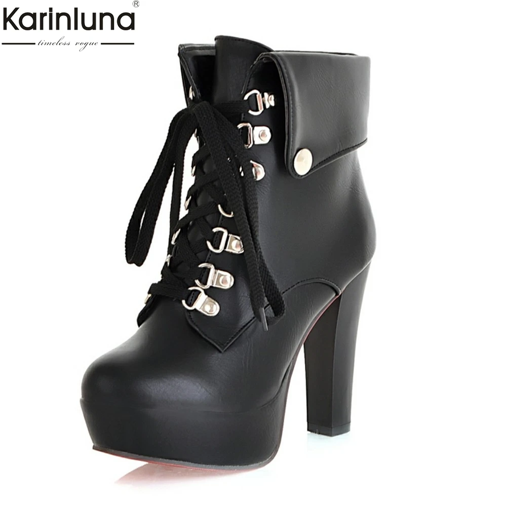 KARINLUNA new arrivals dropship big size 34-43 high heels winter Boots woman Shoes add plush lace up ankle Boots shoes woman
KARINLUNA new arrivals dropship big size 34-43 high heels winter Boots woman Shoes add plush lace up ankle Boots shoes woman