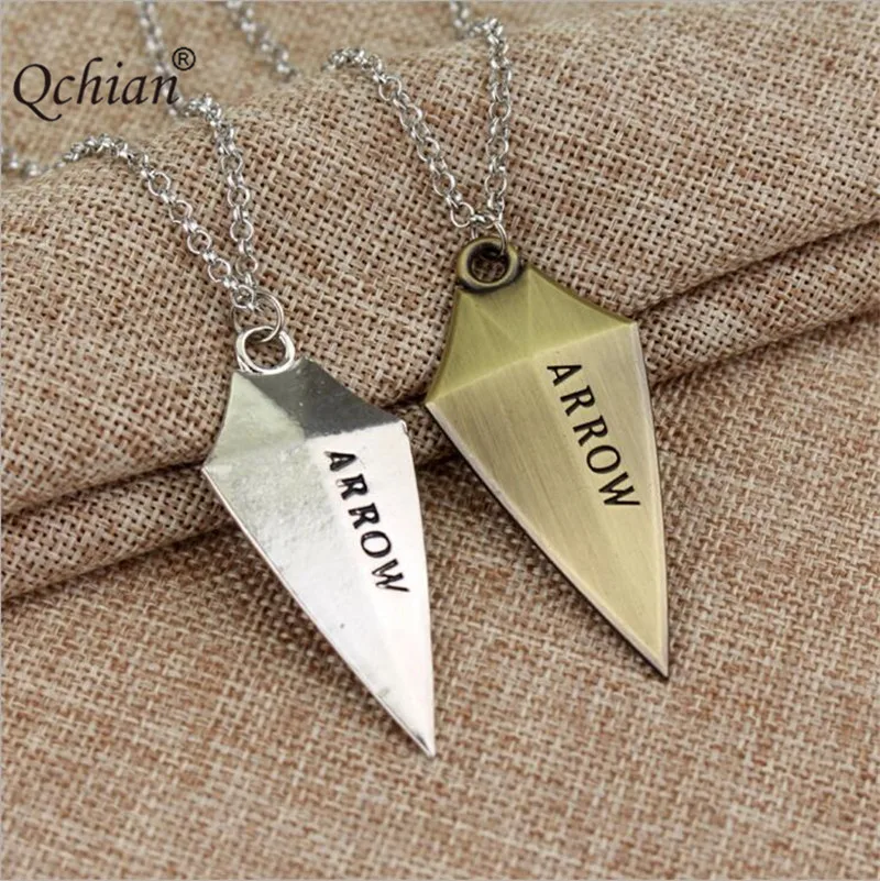 2017 Creative 2 Style ARROW Necklace Oliver Queen Cool Fashion Link Chain Necklaces Friendship Gift Jewelry Pendant
2017 Creative 2 Style ARROW Necklace Oliver Queen Cool Fashion Link Chain Necklaces Friendship Gift Jewelry Pendant
