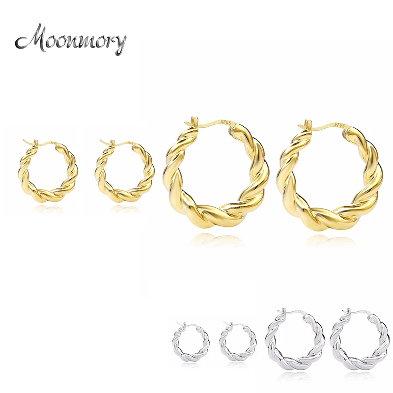 Moonmory 925 Sterling Silver Popular Design Huggie Hoop Earrings Gold Graduated Tidal Hoops Earring For European Women Jewelry
Moonmory 925 Sterling Silver Popular Design Huggie Hoop Earrings Gold Graduated Tidal Hoops Earring For European Women Jewelry