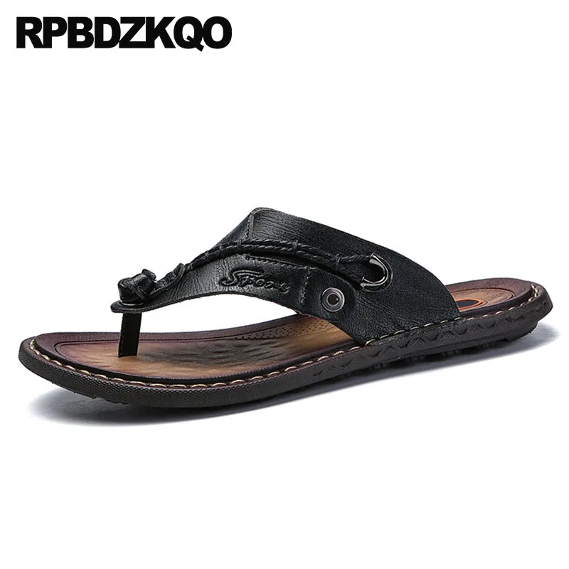 

Shoes Slides Brown Beach Slippers Black Mens Sandals 2023 Summer Outdoor Designer Flat Large Size Fashion Blue 47 Flip Flop 46