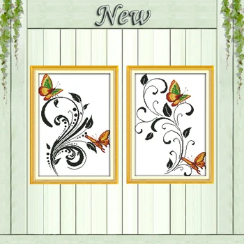 Two butterflies flowers animal diy painting counted printed on canvas DMC 11CT 14CT Cross Stitch kits embroidery needlework Sets
Two butterflies flowers animal diy painting counted printed on canvas DMC 11CT 14CT Cross Stitch kits embroidery needlework Sets