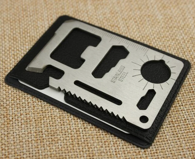 200pcs Multi Tools 11 in 1 Multifunction Outdoor Hunting Survival Camping Pocket Military Credit Card Knife Silver
200pcs Multi Tools 11 in 1 Multifunction Outdoor Hunting Survival Camping Pocket Military Credit Card Knife Silver