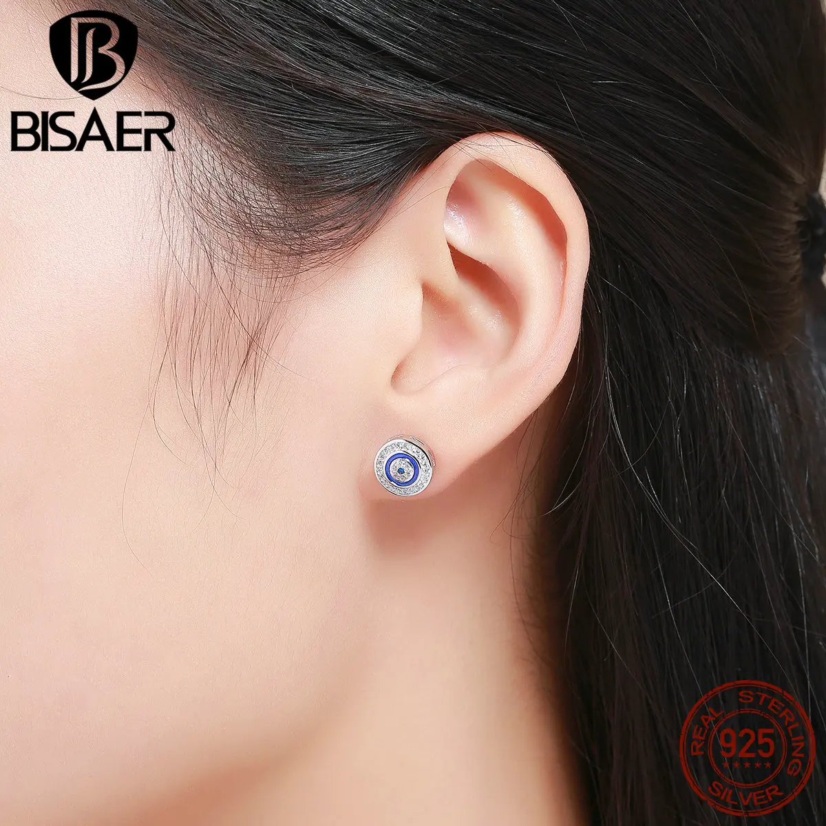 Authentic 100% Real 925 Sterling Silver Round Stud Blue Eyes Korean Earrings for Women Stud Earrings Jewelry Earrings
Authentic 100% Real 925 Sterling Silver Round Stud Blue Eyes Korean Earrings for Women Stud Earrings Jewelry Earrings