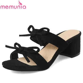 MEMUNIA 2019 new arrival women sandals solid colors square heels shoes bowknot summer shoes casual simple mules shoes woman
MEMUNIA 2019 new arrival women sandals solid colors square heels shoes bowknot summer shoes casual simple mules shoes woman