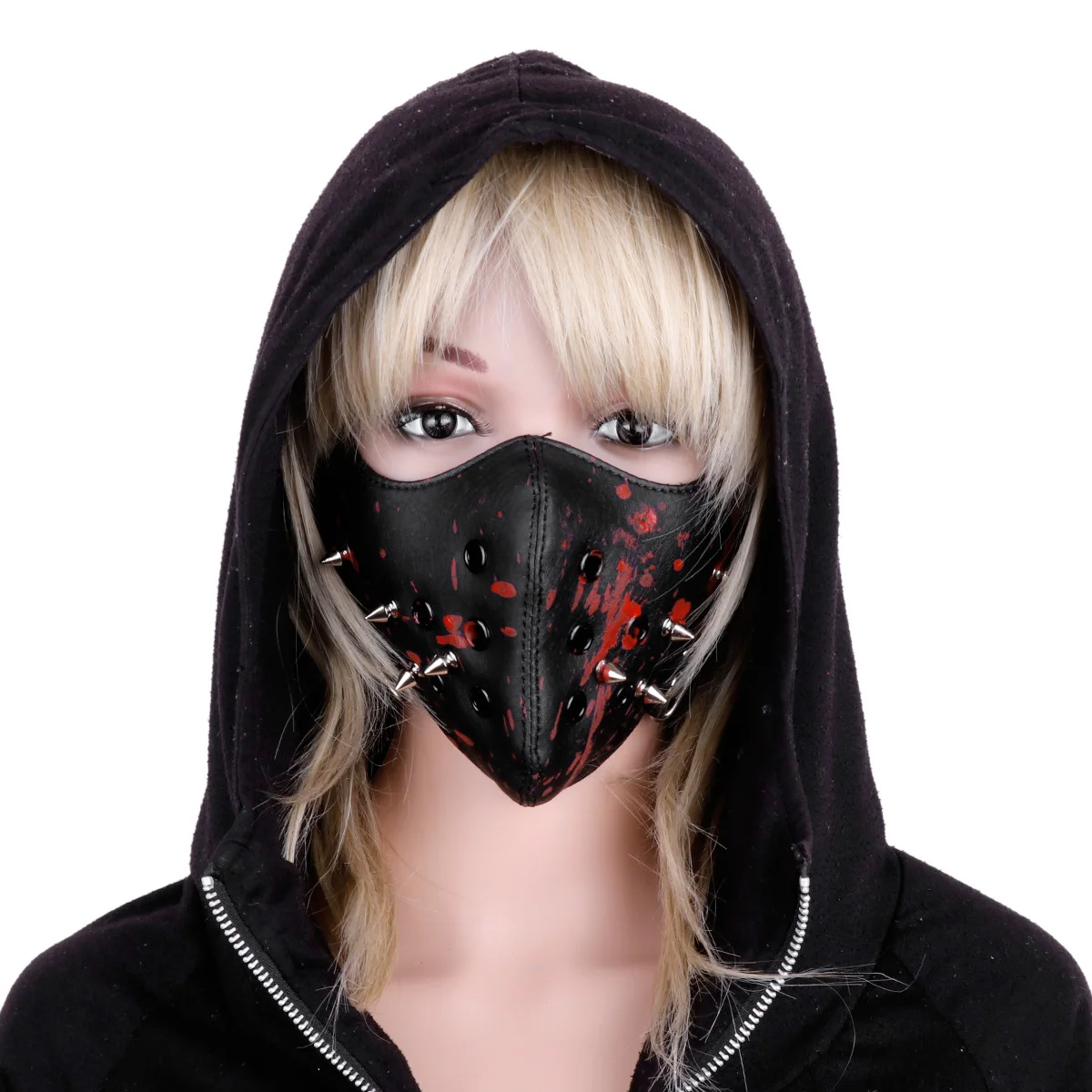 DPOIS Leather Anti Dust Training Mask Men Women Rivet Punk Motorcycle Biker Cycling Sports Half Face Masks Cosplay Winter Mask
DPOIS Leather Anti Dust Training Mask Men Women Rivet Punk Motorcycle Biker Cycling Sports Half Face Masks Cosplay Winter Mask