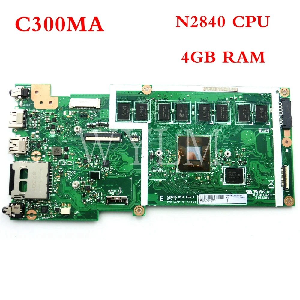 C300MA with N2840CPU 4GB memory mainboard For ASUS C300MA C300M laptop motherboard 60NB05W0-R04300 tested good
C300MA with N2840CPU 4GB memory mainboard For ASUS C300MA C300M laptop motherboard 60NB05W0-R04300 tested good