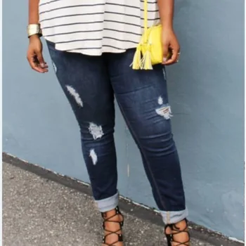 New 2018 Womens High Waist Ripped Hole Stretch Skinny Denim Jeans Slim Jeggings Pencil Trousers
New 2018 Womens High Waist Ripped Hole Stretch Skinny Denim Jeans Slim Jeggings Pencil Trousers