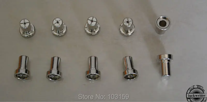 60pcs 18205L Electrode 18866L Tip Halfnium LG-40 PT-31 Torch Plasma Cuter Extended Nickel-plated
60pcs 18205L Electrode 18866L Tip Halfnium LG-40 PT-31 Torch Plasma Cuter Extended Nickel-plated