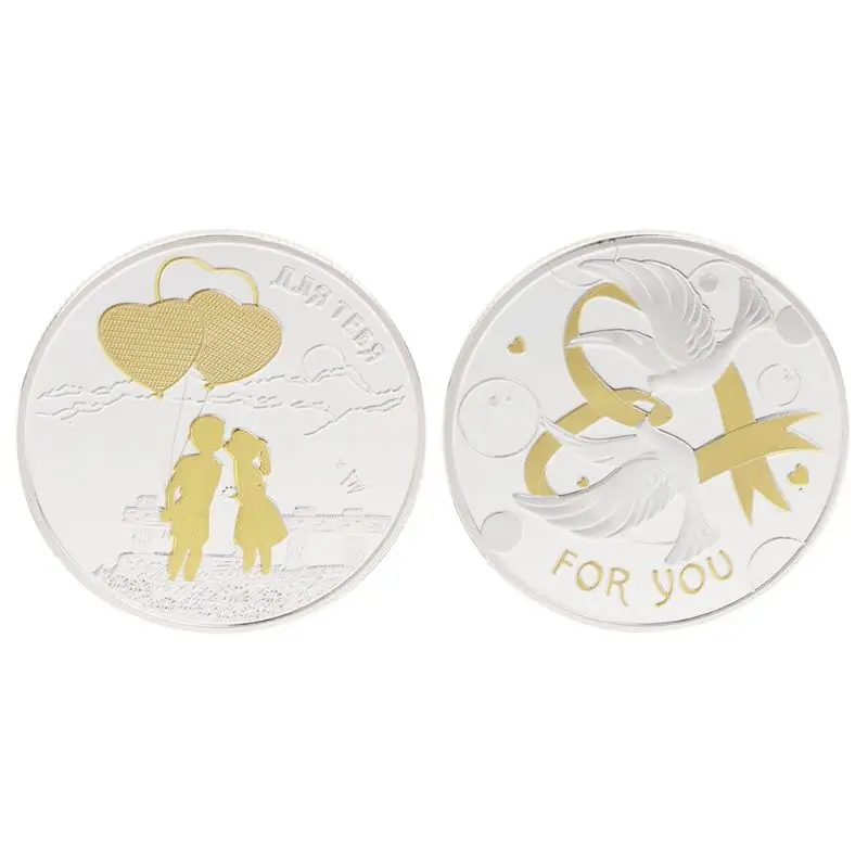 Commemorative Coin Love Couple Birds Happiness Russia Souvenir Gifts Crafts Collection
Commemorative Coin Love Couple Birds Happiness Russia Souvenir Gifts Crafts Collection