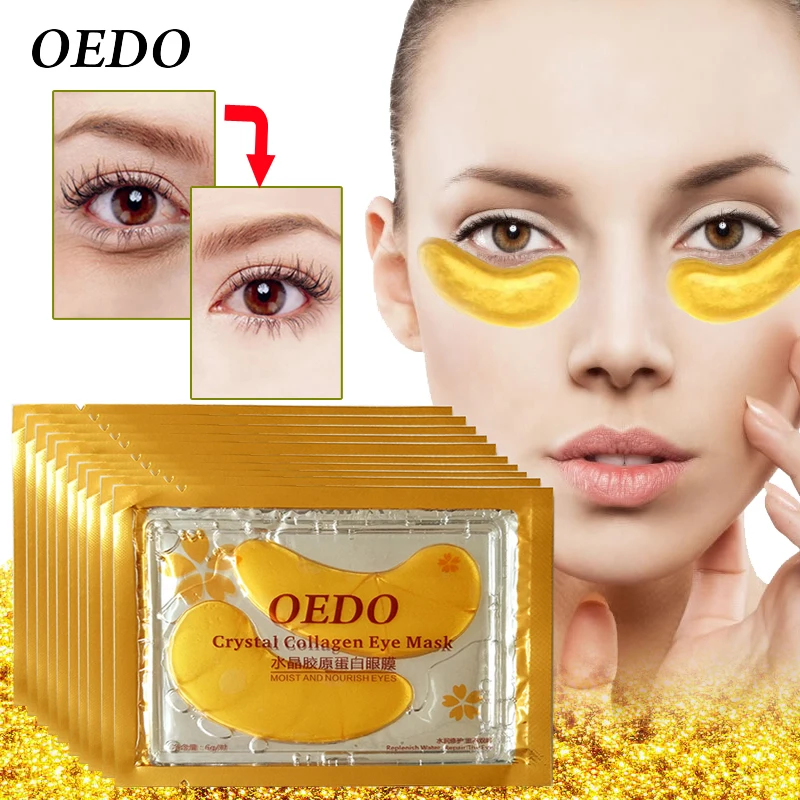 OEDO 5packs/10packs Collagen Eye Mask 24K Gold Crystal Eye Patch Moist Nourish Eye Patches Anti Dark Circle Anti-Puffiness Care
OEDO 5packs/10packs Collagen Eye Mask 24K Gold Crystal Eye Patch Moist Nourish Eye Patches Anti Dark Circle Anti-Puffiness Care