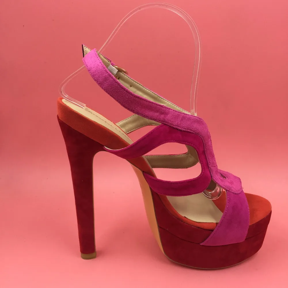 Pink Thick Platform Women Sandals Hollow Out Open Toe Mix Colors Womens-Summer-Shoes Fuchsia High Heels Ladies Platform Shoes
Pink Thick Platform Women Sandals Hollow Out Open Toe Mix Colors Womens-Summer-Shoes Fuchsia High Heels Ladies Platform Shoes
