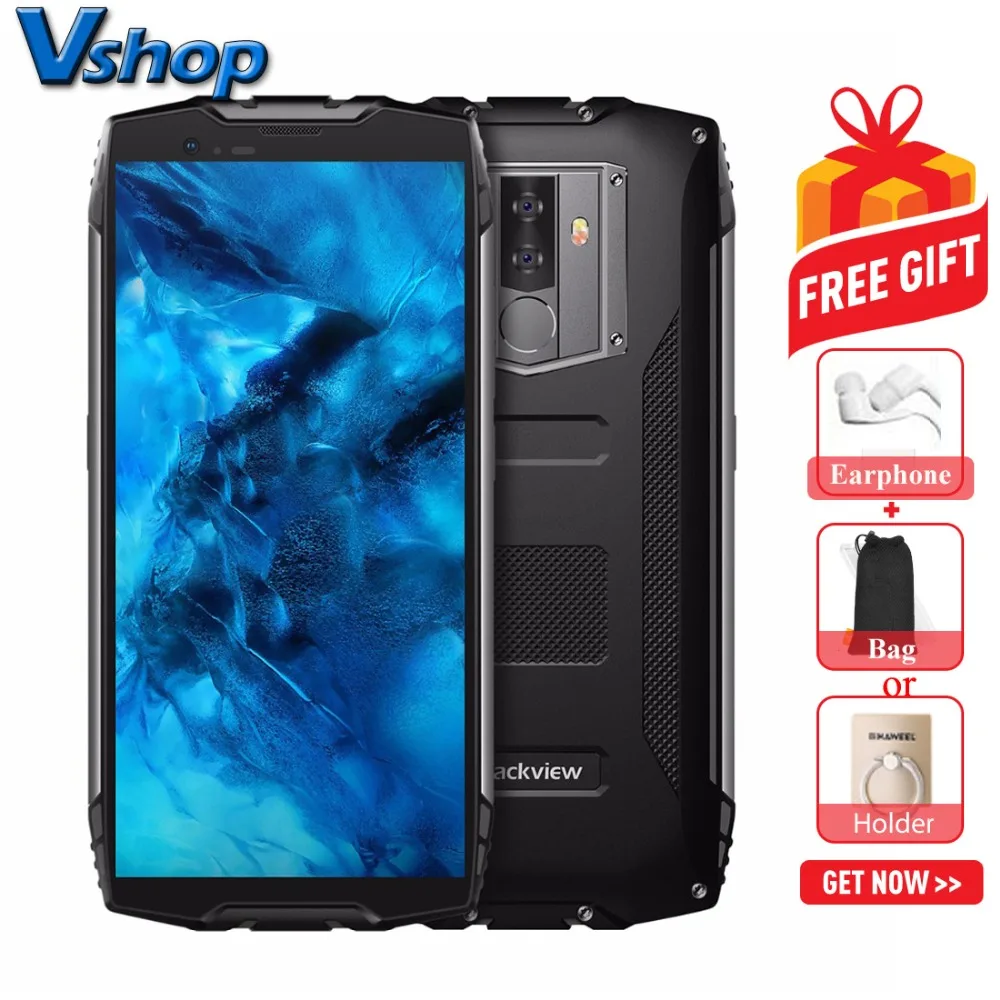 Blackview BV6800 Pro IP68 Waterproof smartphone 4GB+64GB 5.7" 18:9 MT6750T Octa Core 16.0MP Android 8.0 6580mAh Wireless charger
Blackview BV6800 Pro IP68 Waterproof smartphone 4GB+64GB 5.7" 18:9 MT6750T Octa Core 16.0MP Android 8.0 6580mAh Wireless charger