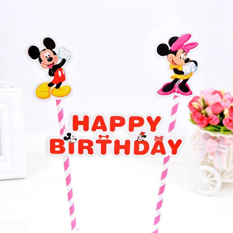 1Set Happy Birthday Cake Topper Party Mickey Mouse Minnie Letter Straw Banner Cupcake Flag Kids Boy Girl Birthday Party Supplies 
1Set Happy Birthday Cake Topper Party Mickey Mouse Minnie Letter Straw Banner Cupcake Flag Kids Boy Girl Birthday Party Supplies