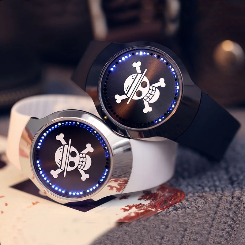 Top Luxury Blue LED Luminous Touch Screen Watch Men Smart Electronics Digital Rubber Band One Piece TFBoys Clocks Gifts Ulzzang 201 (75)
