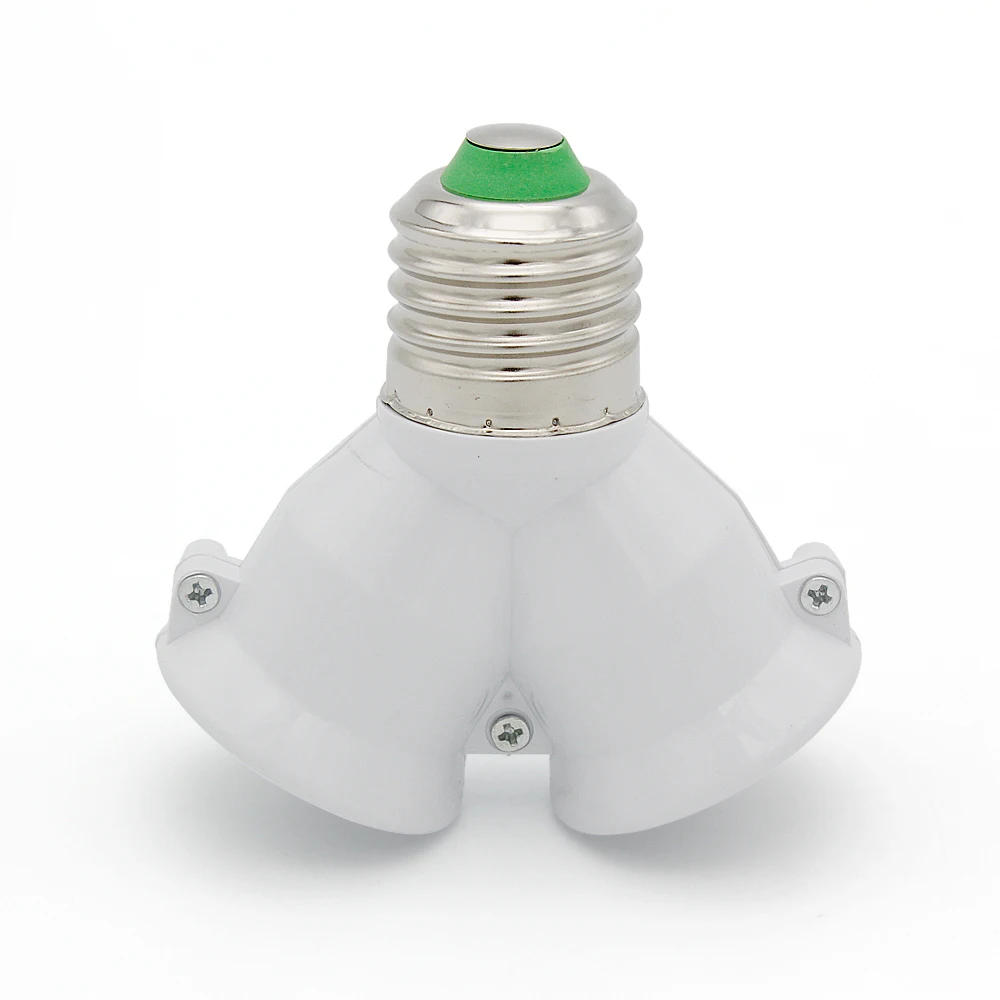1pcs Fireproof Material E27 to 2 E27 lamp Holder Converter Socket Conversion light Bulb Base type 2E27 Y Shape Splitter Adapter
1pcs Fireproof Material E27 to 2 E27 lamp Holder Converter Socket Conversion light Bulb Base type 2E27 Y Shape Splitter Adapter