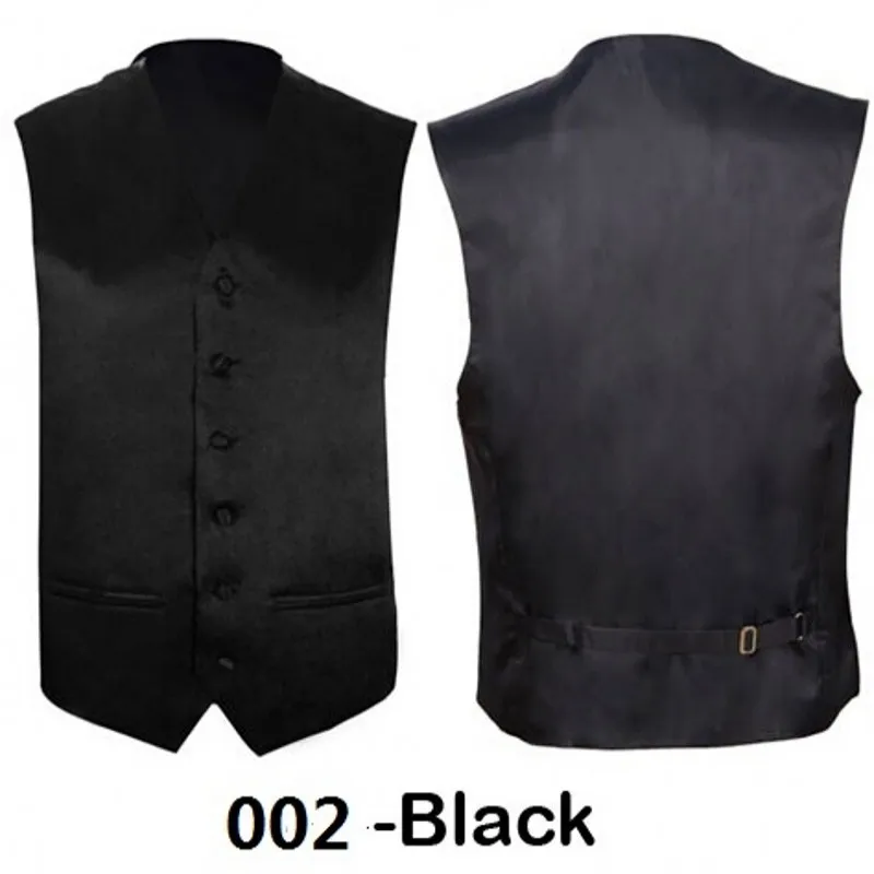Ikepeibao Men's Classic Black Satin Waistcoat Slim Fit Sleeveless Vest Wedding Groomsmen Formal Party Solid Color
Ikepeibao Men's Classic Black Satin Waistcoat Slim Fit Sleeveless Vest Wedding Groomsmen Formal Party Solid Color