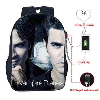 Beautiful The Vampire Diaries USB Charge Backpack Students Boys Girls Bags Fashion Student Schoolbag Teens Daily Backpack
Beautiful The Vampire Diaries USB Charge Backpack Students Boys Girls Bags Fashion Student Schoolbag Teens Daily Backpack
