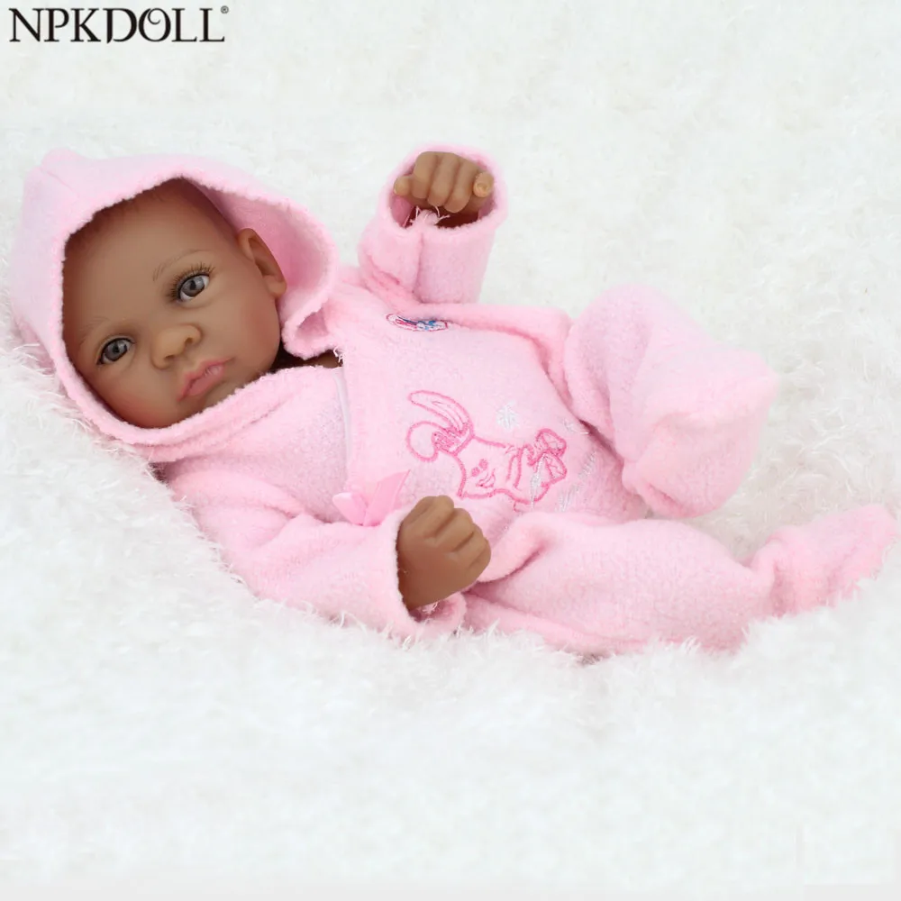 NPKDOLL 10 inch 25 cm Mini Baby Reborn African American Baby Doll Black Girl Full Silicone Body Reborn Baby Dolls For Girls
NPKDOLL 10 inch 25 cm Mini Baby Reborn African American Baby Doll Black Girl Full Silicone Body Reborn Baby Dolls For Girls