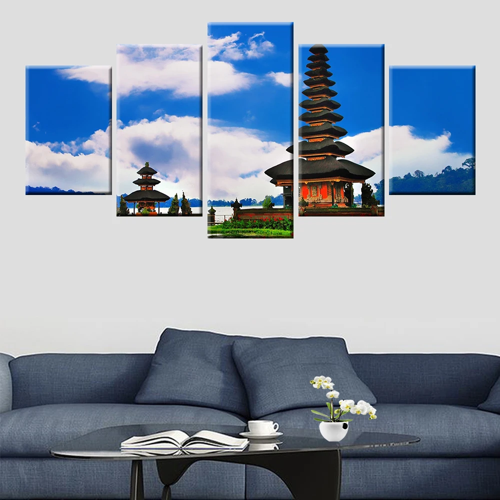 Ancient ruins architecture Bali landscape poster canvas painting 5 panel HD print living room bedroom mural
Ancient ruins architecture Bali landscape poster canvas painting 5 panel HD print living room bedroom mural