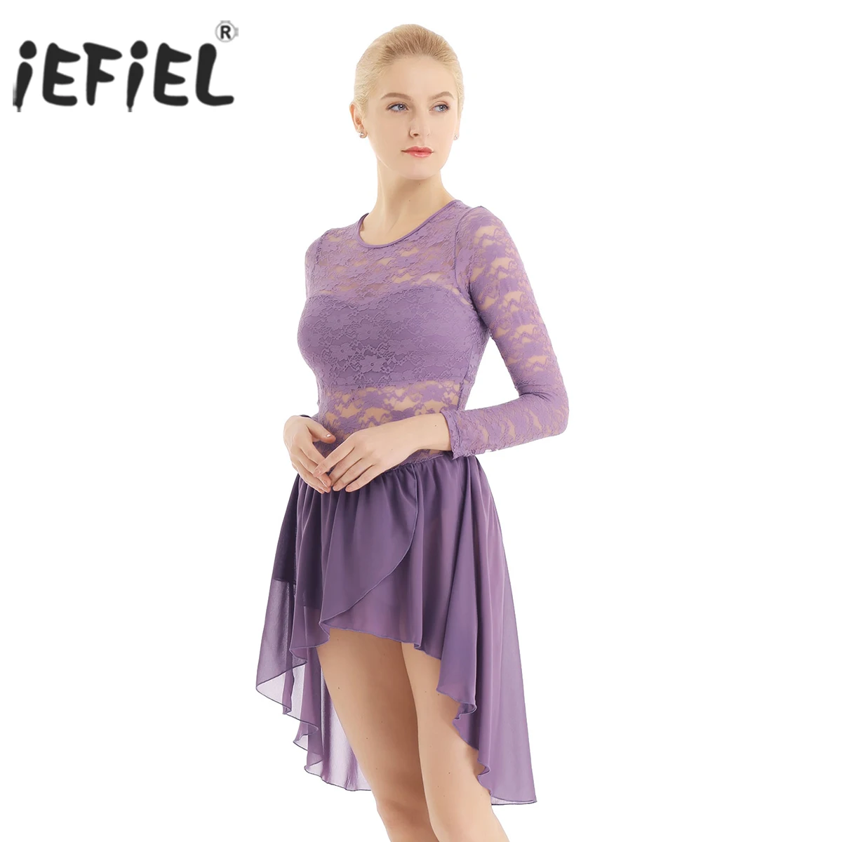 iEFiEL Womens Femme Lace Asymmetric Ballerina Lyrical Dance Costume Chiffon Gymnastics Leotard Bodysuit Ballet Dance Dress
iEFiEL Womens Femme Lace Asymmetric Ballerina Lyrical Dance Costume Chiffon Gymnastics Leotard Bodysuit Ballet Dance Dress