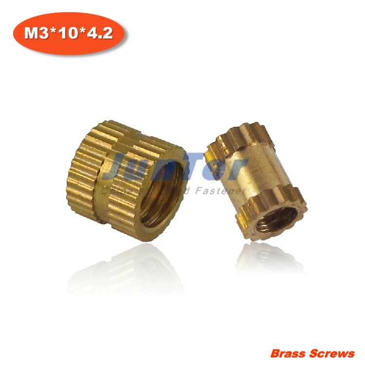 100 шт./лот M3 * 10*4,2 Инжектор Медная гайка медные вставки накатанная гайка медный цветок мама
100 шт./лот M3 * 10*4,2 Инжектор Медная гайка медные вставки накатанная гайка медный цветок мама