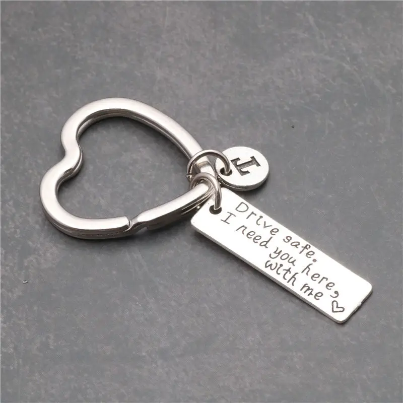 Customized A-Z Letters Keychain Jewelry Engraved Drive Safe I need you here with me Lovers Llavero Valentine's Day Gift Key Ring
Customized A-Z Letters Keychain Jewelry Engraved Drive Safe I need you here with me Lovers Llavero Valentine's Day Gift Key Ring