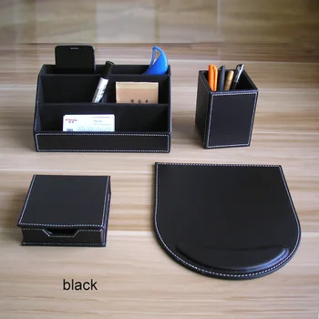 Useful PU leather wood office desk stationery organizer set stationery holderdispensador material de oficina y escritorio K219
Useful PU leather wood office desk stationery organizer set stationery holderdispensador material de oficina y escritorio K219