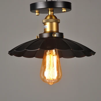 Black E27 Ceiling Light Loft Vintage Round Retro Ceiling Light Industrial Design Edison Bulb Home Bar Cafe Shop Lighting Fixture
Black E27 Ceiling Light Loft Vintage Round Retro Ceiling Light Industrial Design Edison Bulb Home Bar Cafe Shop Lighting Fixture
